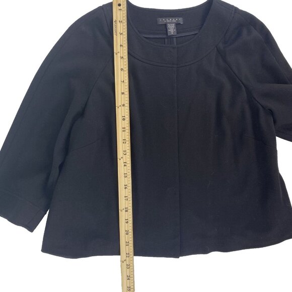 Women’s 14 Y2K l Black 3/4 Sleeve Button-Down Top Laundry By Shelli Sega - Picture 5 of 9